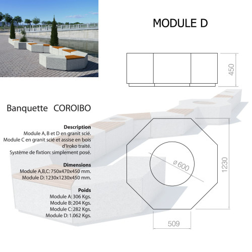 Jardinière COROIBO Module D